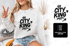 City King Graffiti Style SVG Urban Streetwear Design Product Image 1