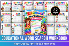 Educational Word Search Workbook | Kids Vocabulary, Alphabet Product Image 1