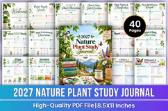 2027 Nature Plant Study Journal | Plant Observation Product Image 1