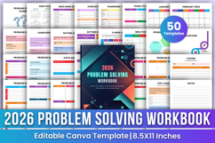 2026 Problem Solving Workbook Canva Templates Product Image 1