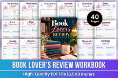 Book Lover’s Review Workbook | Reading Goals, Book Tracking Product Image 1