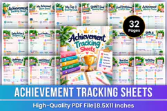 Achievement Tracking Sheets | Printable Goal Planner Product Image 1