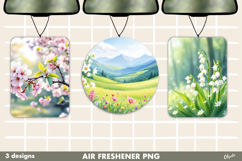 Spring Landscape Air Freshener Car PNG Product Image 1