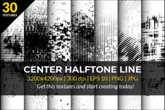 30 Center Halftone Line Textures Product Image 1