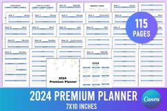 Editable 2024 Premium Planner For Canva Product Image 1