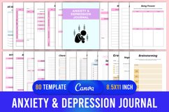 Anxiety &amp; Depression Journal Canva Interior Product Image 1