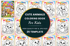 Cute Animals Coloring Book for Kids Product Image 1