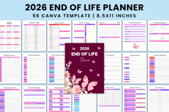 2026 End Of Life Planner For Canva KDP Interior Product Image 1