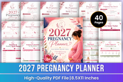 2027 Pregnancy Planner | Pregnancy Journal &amp; Baby Tracker Product Image 1