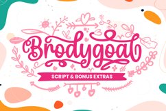 Brodygoal - Elegant and Flowing Handwritten Product Image 1