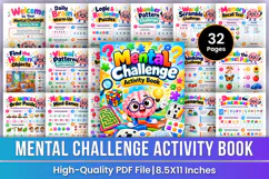 Mental Challenge Activity Book | Brain Games, Logic Puzzles Product Image 1