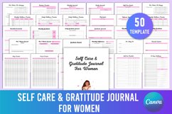 Self Care &amp; Gratitude Journal For Women For Canva Product Image 1