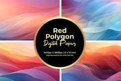 Colorful Waves Digital Paper Product Image 1