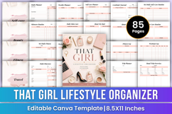 That Girl Lifestyle Organizer | Self-Care, Beauty Templates Product Image 1