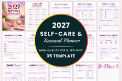 2027 Self-Care & Renewal Planner kdp interiors Product Image 1