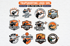 12 Trapshooting Logo Clipart Template Product Image 1