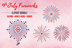 4th July Fireworks Clipart Product Image 1