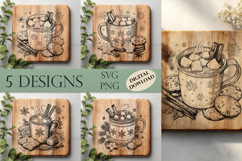 Christmas Cutting Board Laser Engraving Product Image 1
