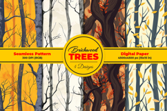 Brichwood Trees Seamless Pattern and Digital Paper Design Product Image 1