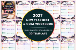 2027 New Year Reset & Goal Workbook Product Image 1