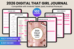 2026 Digital That Girl Journal Canva Templates Product Image 1
