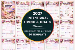 2027 Intentional Living & Goals Planner Kdp interiors Product Image 1
