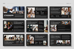 Black Pitch Deck Keynote Template Product Image 2