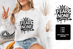 Fear None Motivational Quote Design Product Image 1