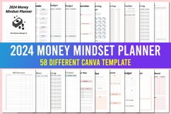 2024 Money Mindset Planner Canva Template Product Image 1