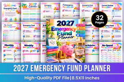 2027 Emergency Fund Planner | Emergency Savings, Financial Product Image 1