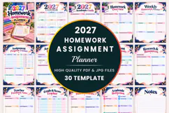 2027 Homework Assignment Planner Kdp interiors Product Image 1