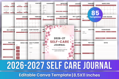 2026-27 Self Care Journal Canva Templates Product Image 1