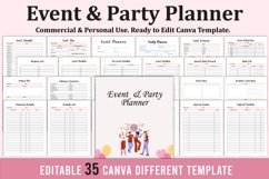 Event &amp; Party Planner For Canva KDP Interior Product Image 1