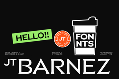 JT Barnez | Modern Sharp Serif Product Image 1