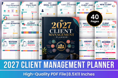 2027 Client Management Planner | CRM &amp; Customer Relationship Product Image 1
