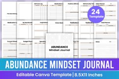 Abundance Mindset Journal Canva Template Product Image 1