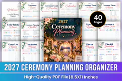2027 Ceremony Planning Organizer | Event Planner, Budget Product Image 1
