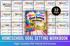 Homeschool Goal Setting Workbook | Learning Goals, Academic Product Image 1