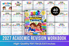 2027 Academic Revision Workbook | Study Planner, Revision Product Image 1