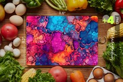 Alcohol Ink Cutting Board Design - 04 Variations Product Image 1