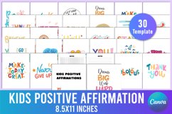 Kids Positive Affirmations For Canva Template Product Image 1
