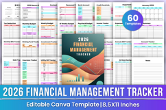 2026 Financial Management Tracker Canva Templates Product Image 1