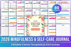 2026 Mindfulness &amp; Self-Care Journal Canva Kdp Templates Product Image 1
