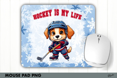 Dog Winter Sport, Winter Dog Sport Mouse Pad PNG Product Image 1