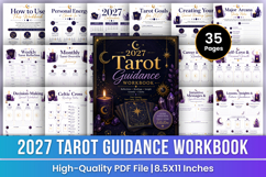 2027 Tarot Guidance Workbook | Spiritual Reflection Planner Product Image 1