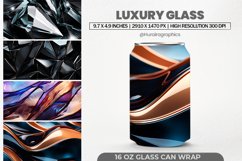 Luxury Glass Can Wrap,16 Oz Tumbler Sublimation Product Image 1