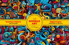 3D Doodle Art Seamless Pattern Design Product Image 1