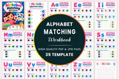 Alphabet Matching Worksheets Kdp interiors Product Image 1