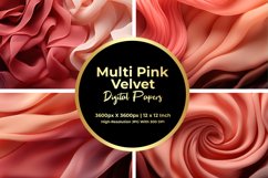 Multi Pink Velvet Digital Paper Product Image 1