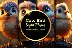 Cute Bird Digital Paper Product Image 1